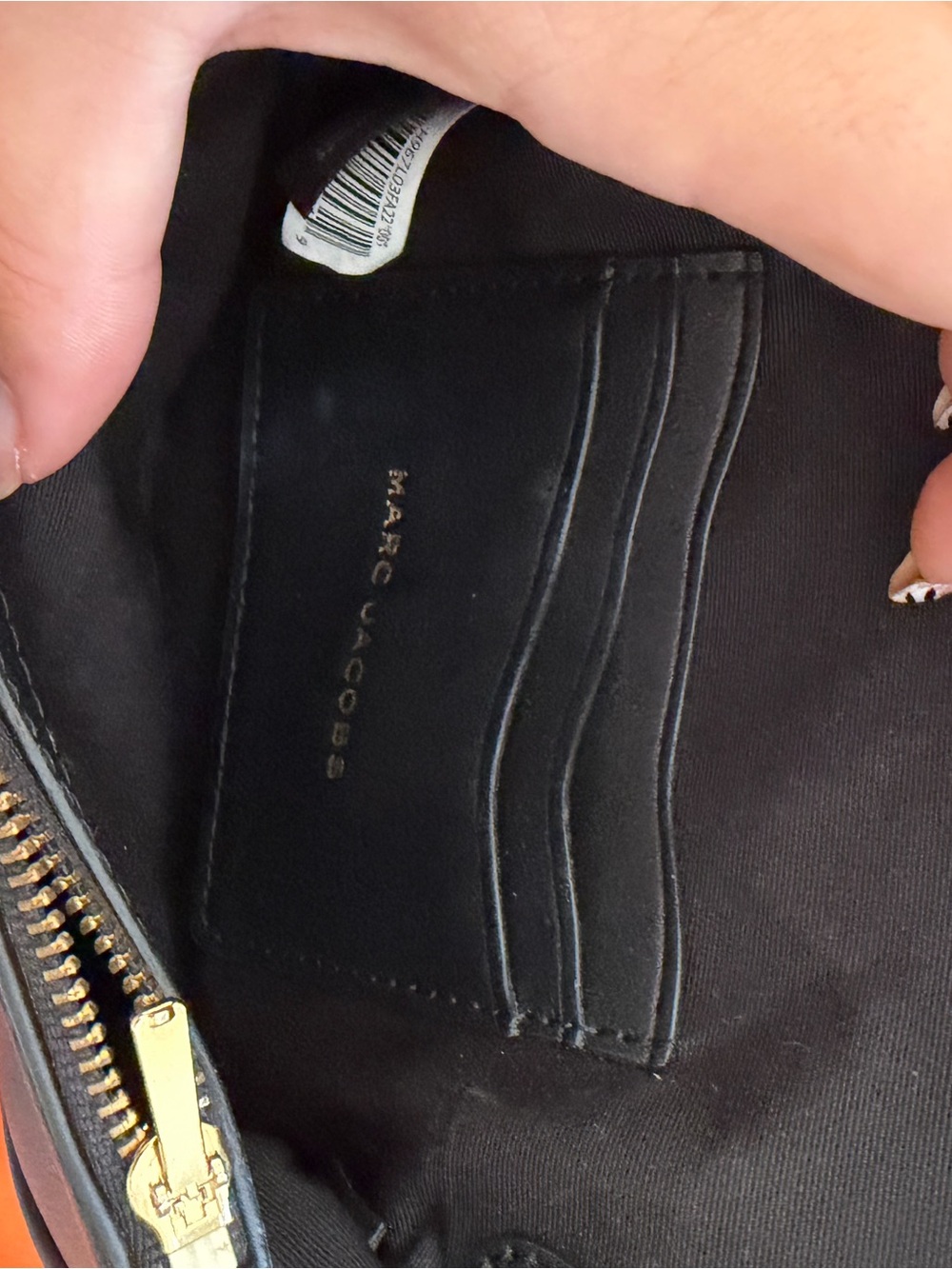 Marc Jacobs Black Leather Crossbody with Gold Chain and Canvas Strap - Picture 9 of 9
